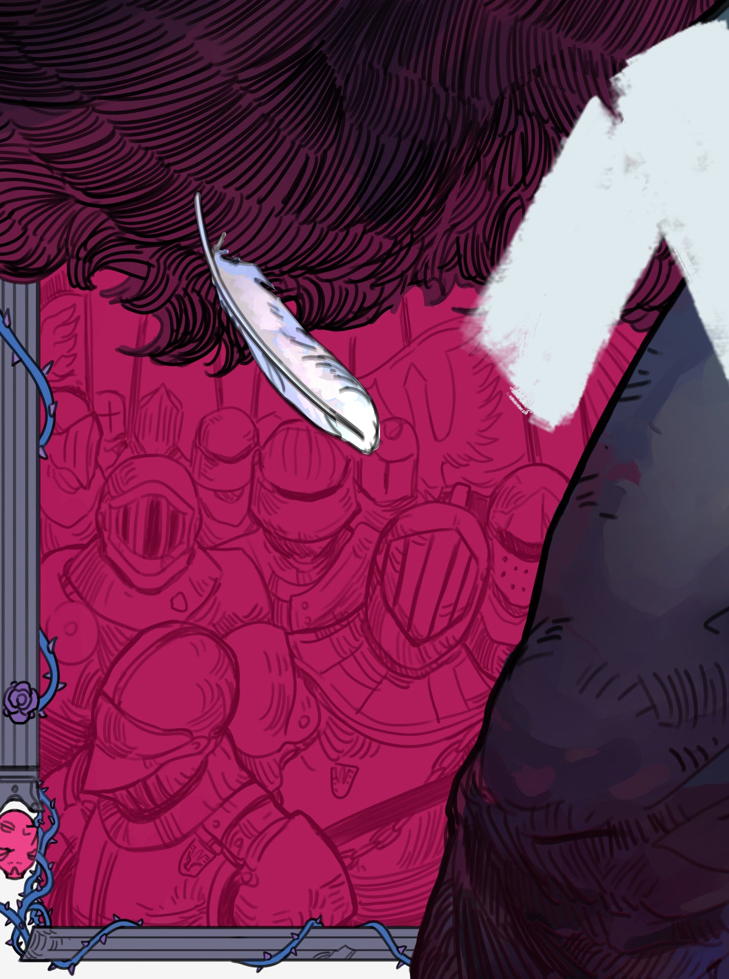 "THE BLACK SWORDSMAN" Print