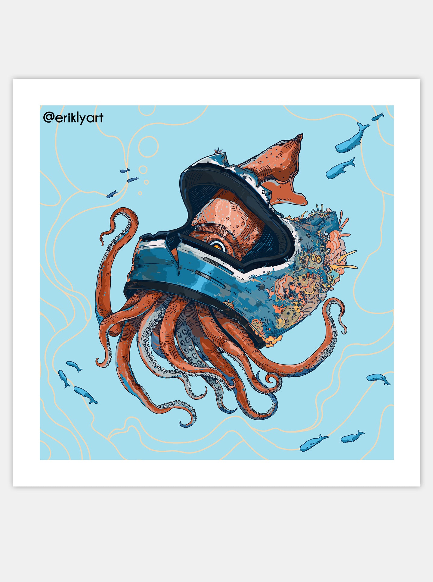 "SQUID SAFE SPACE" Print