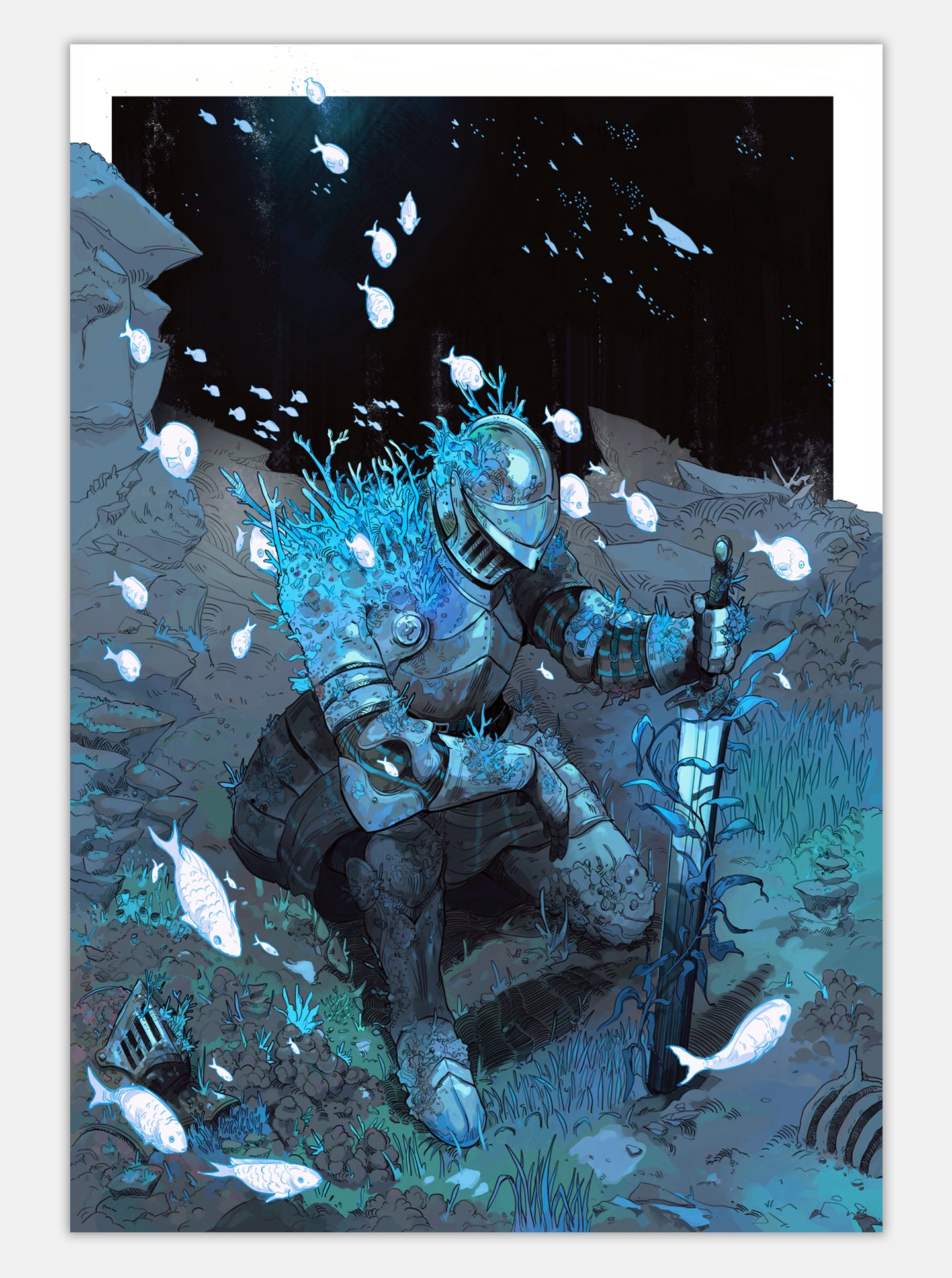 "UNDER PRESSURE" Azure Variant Print