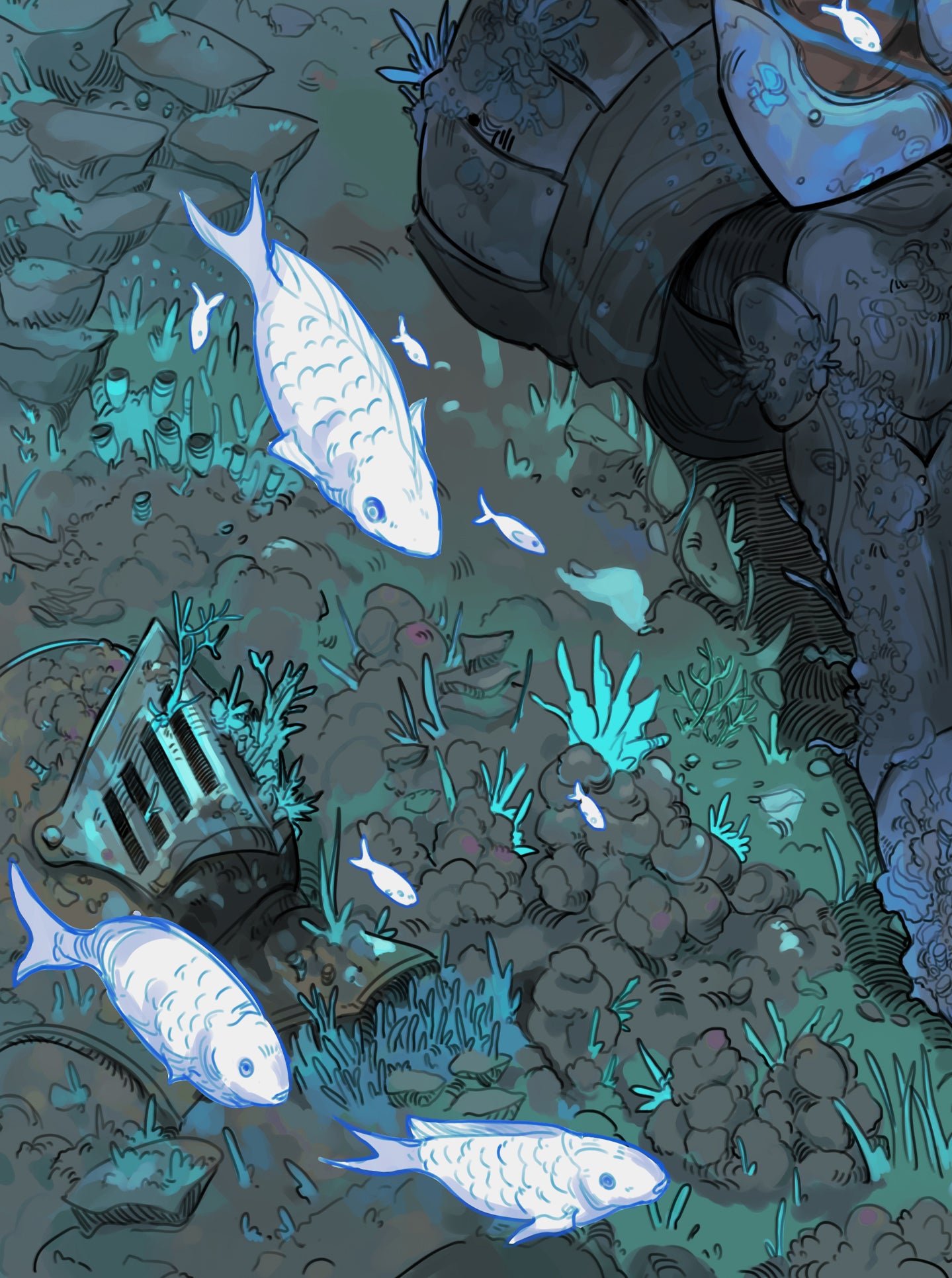 "UNDER PRESSURE" Azure Variant Print