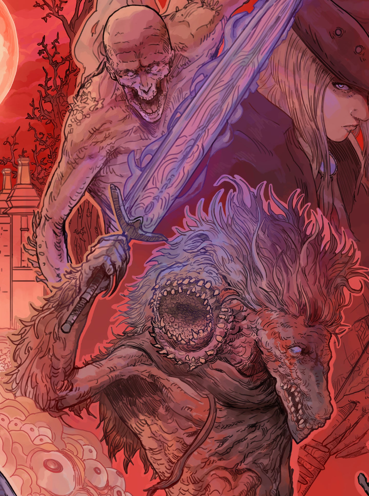 "BLOOD HUNTERS" Signature Series Print