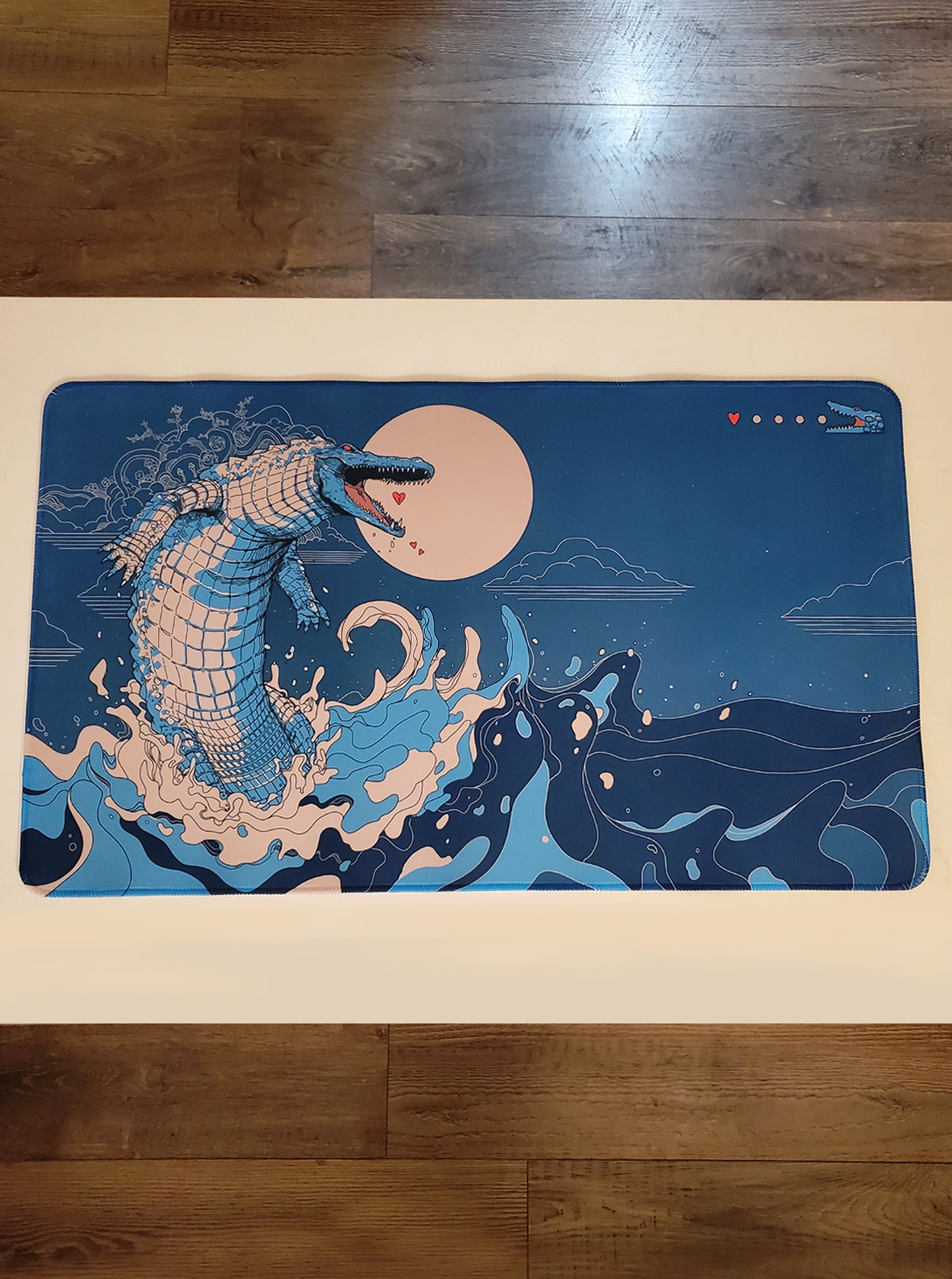 "CROCODILE WAVES" Playmat