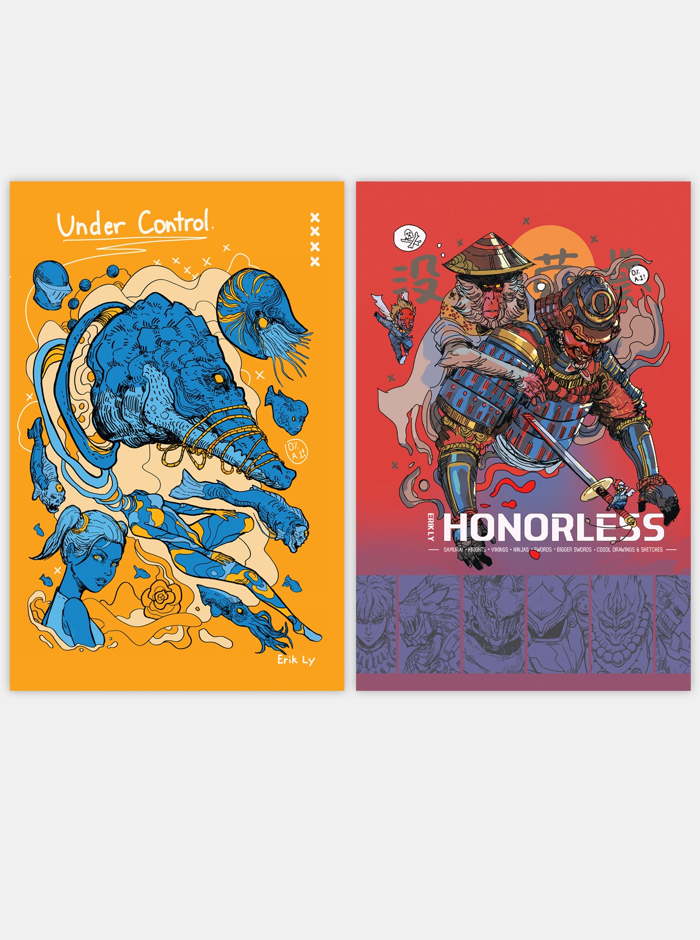 HONORLESS X UNDER CONTROL Art Books