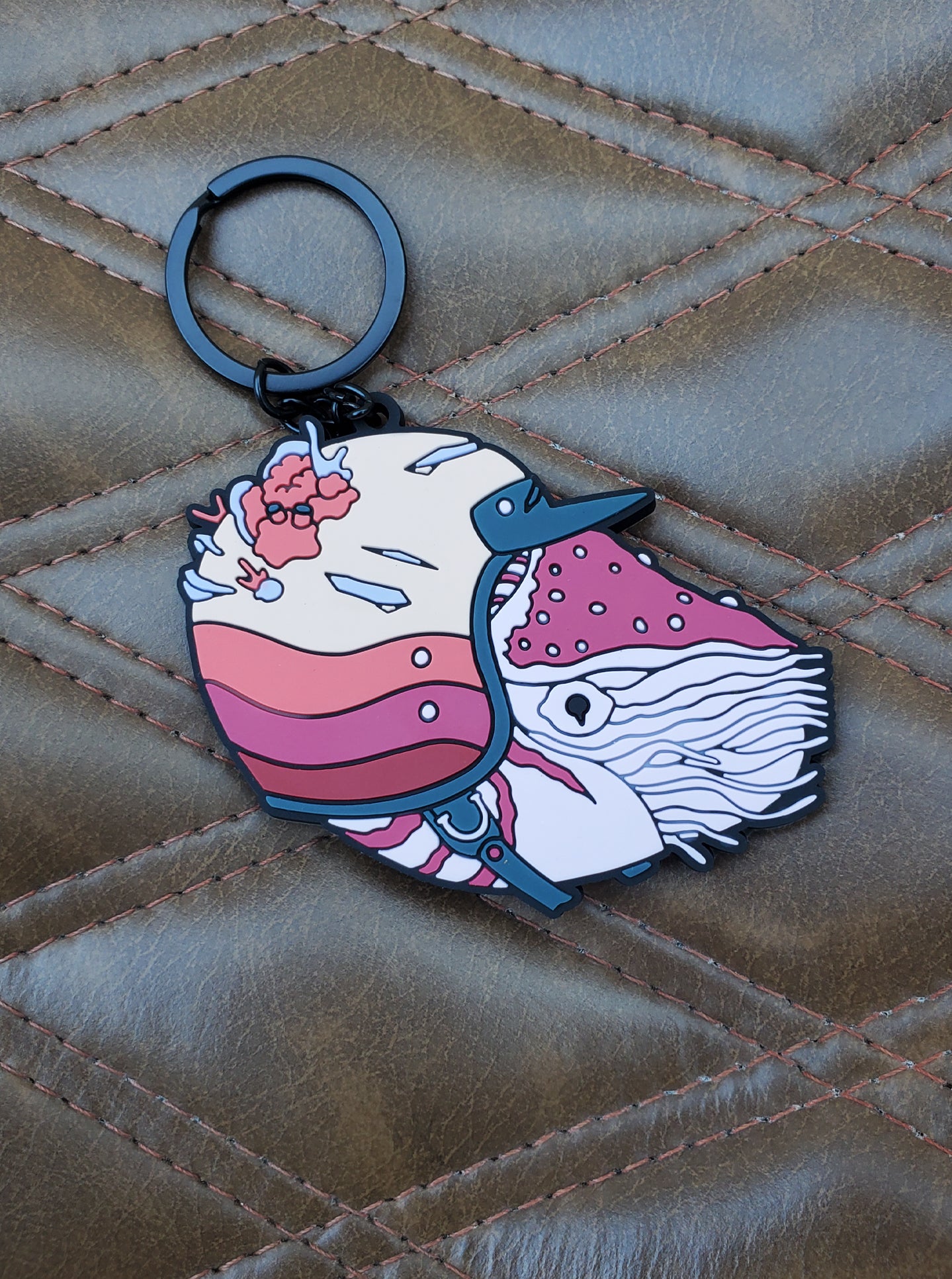 NAUTILUS DOUBLE SHELL Rubber Keychain