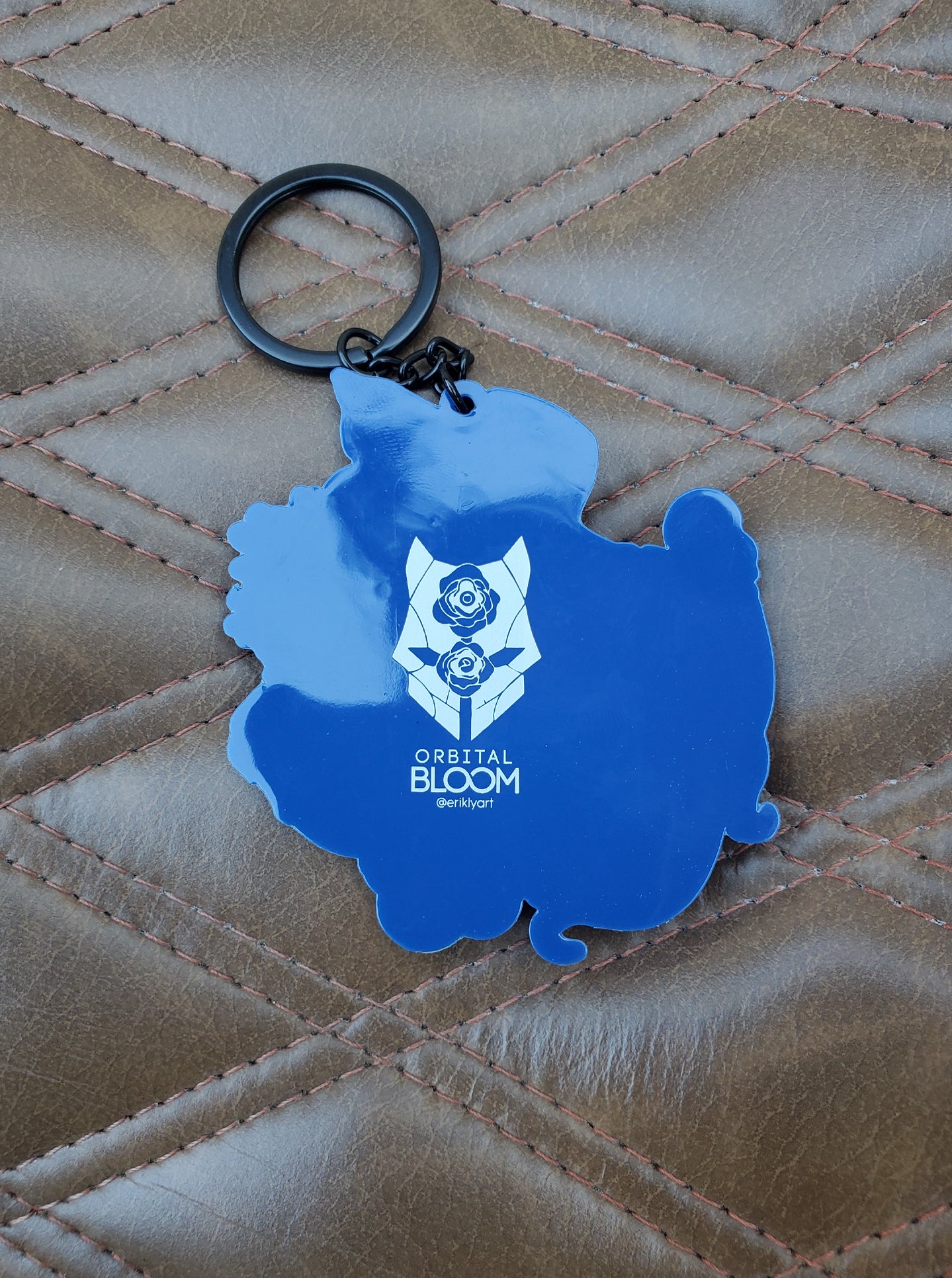 "SQUID SAFE SPACE" Rubber Keychain