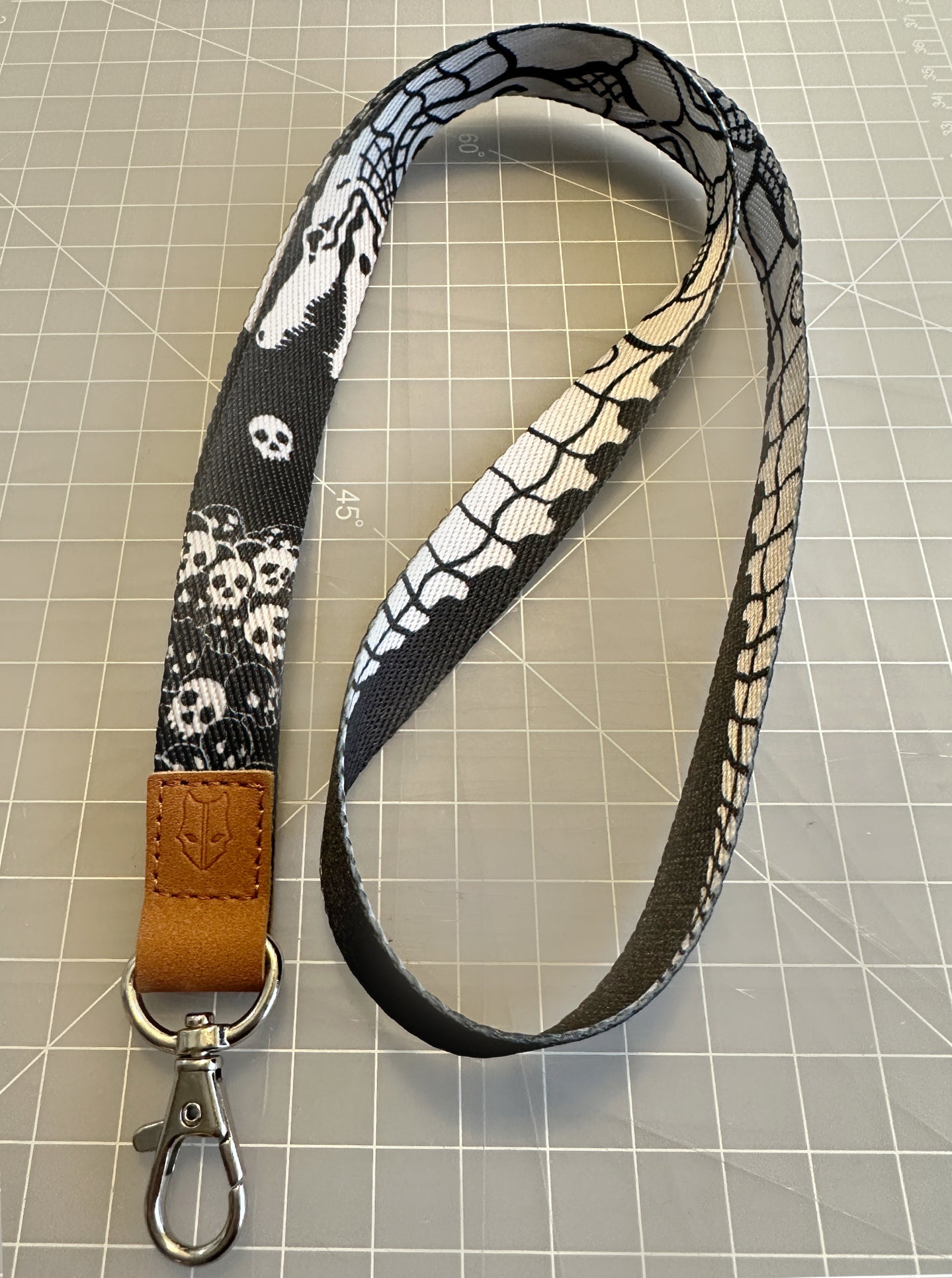 CROCS & SKULLS B&W Variant Lanyard