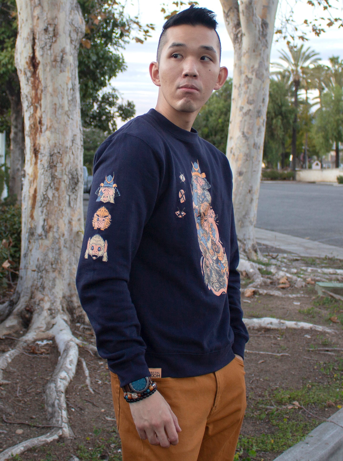 "NO EVIL HERE" Crew Neck Sweatshirt