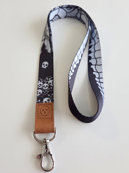 CROCS & SKULLS B&W Variant Lanyard