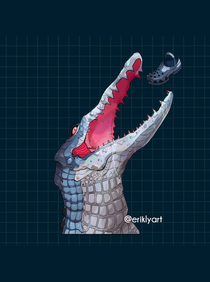 Crocodile Sticker Set