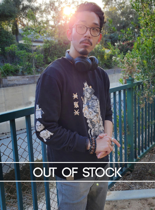 "NO EVIL HERE (Black & Gold Variant)" Crew Neck Sweatshirt